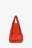 Celine Orange Leather Mini Luggage Tote Bag