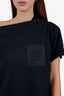 Hermès Black Cotton Embroidered Pocket Tunic Top Size 40