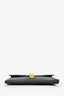 Gucci Black Leather Web Detail Sylvie Clutch