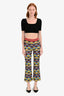 Missoni Multicolour Checkered Wide Pants Size 36
