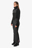 Khrisjoy Black/Metallic Ski Jumpsuit + Jacket Size 00