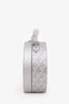 Goyard Silver Goyardine Coated Canvas Alto Hat Box Trunk Bag With Strap