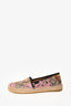 Gucci Beige Multicolour Canvas GG Supreme Bengal Tiger Print Pillar Espadrilles Size 37