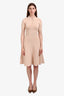 A.L.C. Cream Knit SS Midi Dress Size M