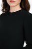 Valentino Black/White Silk Long Sleeves Romper Size 2