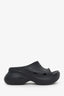Balenciaga x Crocs Black Rubber Platform Pool Sandals Size 38