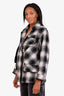 Smythe Black/White Wool Nylon Barn Jacket Size M