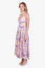 ASTR Pink/Purple Floral 'Blythe' Midi Dress Size L