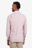 Loro Piana Pink Cotton Silk Button Up Shirt Size XS Mens