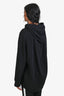 Balenciaga Black Cotton Logo Zip Up Hoodie Size XS