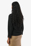 Gucci Black Collared V-Neck LS Shirt Size 40