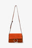 Chloé Brown Leather Suede Mini Faye Chain Bag