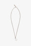 Christian Dior Silver Tone Crystal Embellished Dior Pendant Necklace