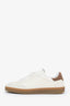 Loro Piana White Leather Suede Sneakers Size 36