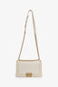 Pre-loved Chanel™ 2018-2019 Ivory Caviar Leather Medium Boy Bag