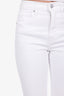 Veronica Beard White Denim Straight Flared Jeans Size 28