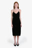 Nili Lotan Green Velvet Slip Midi Dress Size L