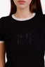 Pre-loved Chanel™ 24C Black Cashmere Short Sleeve Perfume Bottle Sweater Size 36