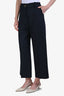 Patou Navy Wool Cashmere Trousers Size 38