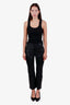 Frame Black Lamb Leather 'The Reboot Crop' Pant Size 27