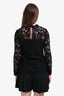 Saint Laurent Black Cotton Lace Blouse Size 36