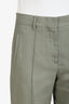 Brunello Cucinelli Sage Green Linen Blend Blazer + Pant Tailored Suit Set Size 40