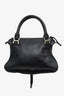 Chloe Black Leather Medium Marcie Shoulder Bag With Strap