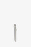 Prada Silver Metallic Saffiano Leather Clutch