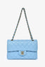 Pre-loved Chanel™ 2022+ Blue Caviar Leather Small Classic Double Flap Bag