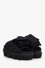 Sacai Black Nylon Pocket Platform Slides Size 37