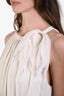 Brunello Cucinelli Light Beige Silk Midi Dress Size XL