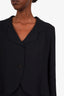 Pre-loved Chanel™ 02C Black Single Breasted Two-Piece Suit Size 42
