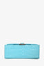 Balenciaga Blue Croc Embossed Hourglass XS Top Handle With Strap