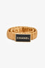 Pre-loved Chanel™ 2023 Gold Leather Stretch Belt Size 85/34