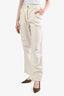 Brunello Cucinelli White 'The Loose Wide' Jeans Size 0