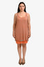 Missoni Orange/Blue Striped Midi Dress Size 42