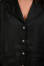 Nadine Merabi Black Satin 'Darcy' Pajama Set Size M