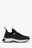Pre-loved Chanel™ Black Suede Canvas Trim CC Logo Sneakers Size 36.5