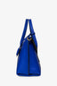 Salvatore Ferragamo Blue Gancini Leather Top Handle Handbag
