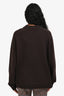Tibi Brown Cashmere Knit Oversized Crewneck Sweater Size XXS-XS