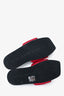 Alexander Wang Black/Red Logo Slides Size 38
