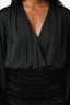 Maje Black Smocked Waist Cut Outs Knee Length Dress Size 42
