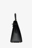 Hermès 2015 Black Epsom Leather Kelly Sellier II 28 GHW