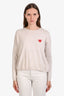 Play Comme des Garcons Cream Cotton Sweater Size S