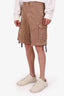 Brunello Cucinelli Brown Cargo Shorts Size 50 Mens