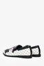 Dolce & Gabbana White Polka Dot DG Family Canvas Loafers Size 6.5 Mens