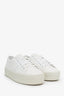 Saint Laurent White Leather Court Classic Platform Sneaker Size 39.5