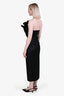 Acler Black 'Webster' Fan Detail Strapless Midi Dress Size XS