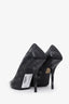 Balenciaga Black Square Knife Leather D'Orsay Pumps Size 36