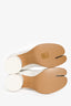 Maison Margiela White Leather Tabi Ankle Boots Size 35